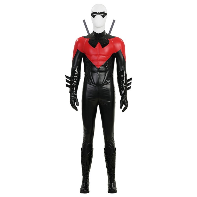 Dick Grayson Costume New 52 Cosplay Suit Red and Blue Anime Edition