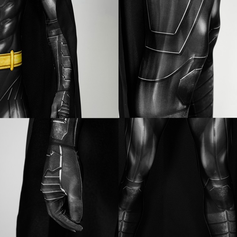 Bruce Wayne Halloween Jumpsuit Movie TF Michael Keaton Cosplay Costume