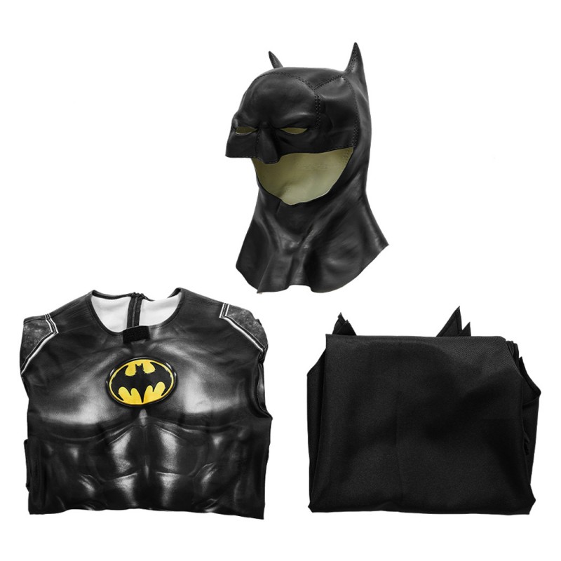 Bruce Wayne Halloween Jumpsuit Movie TF Michael Keaton Cosplay Costume