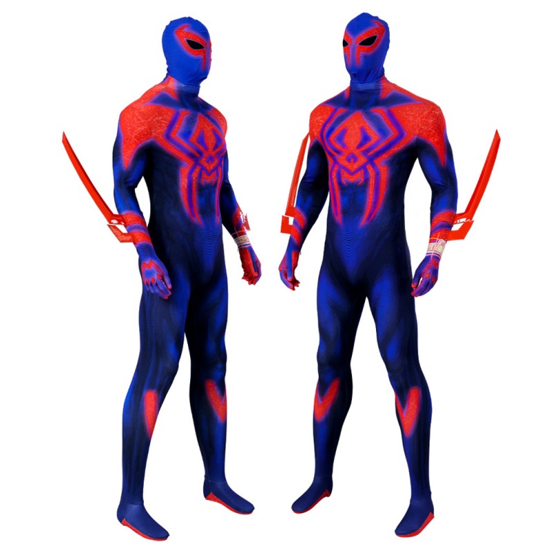 Across the Spider-Verse Miguel O'Hara Bodysuit Spider-Man 2099 Cosplay Costumes