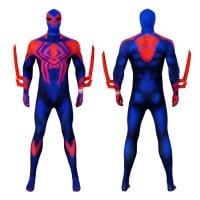 Across the Spider-Verse Miguel O'Hara Bodysuit Spider-Man 2099 Cosplay Costumes