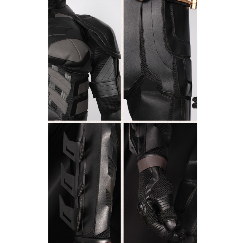 Bruce Wayne Black Suit Dark Knight Cosplay Costumes for Halloween