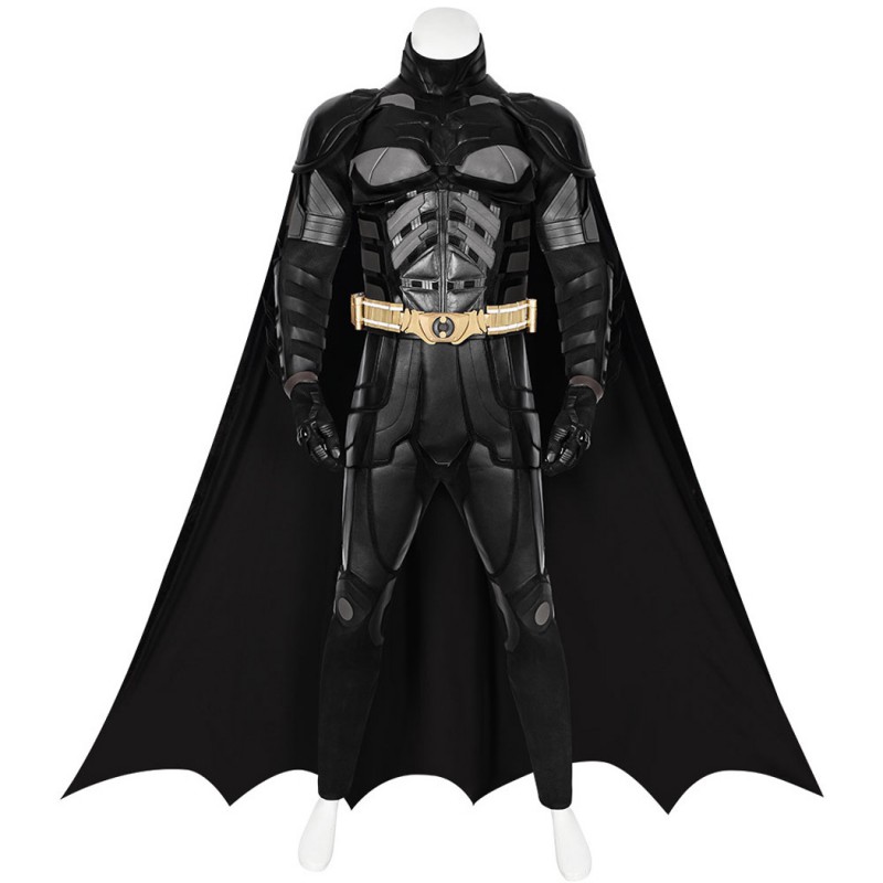 Bruce Wayne Black Suit Dark Knight Cosplay Costumes for Halloween