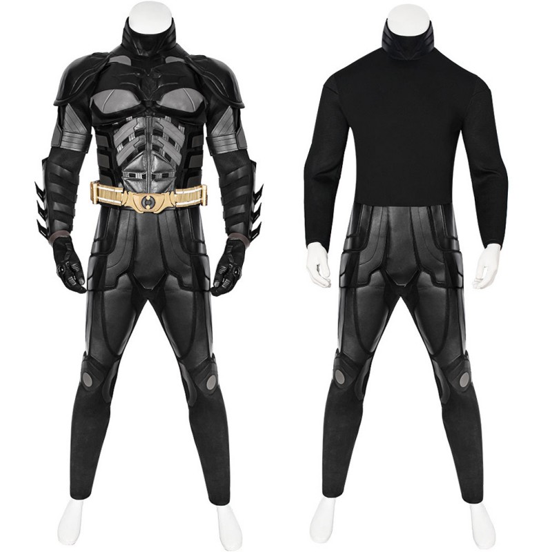Bruce Wayne Black Suit Dark Knight Cosplay Costumes for Halloween