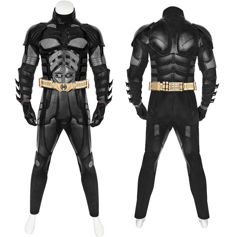 Bruce Wayne Black Suit Dark Knight Cosplay Costumes for Halloween