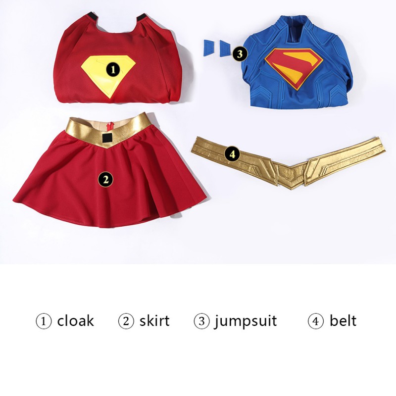 Kara Zor-El Cosplay Costume Clark Kent Legacy Kara Danvers Halloween Suit
