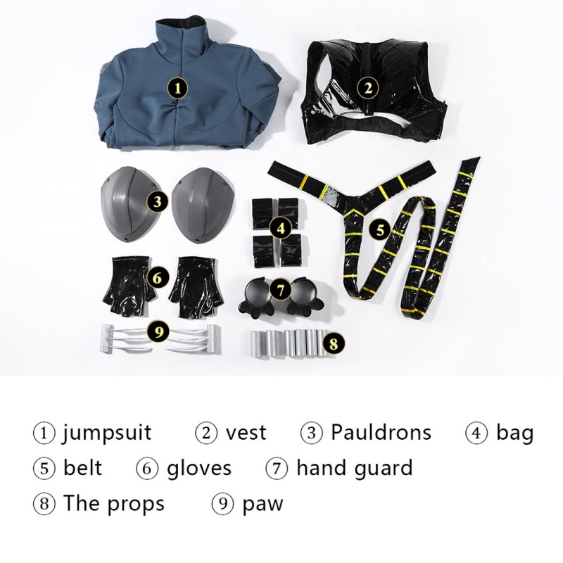 Selina Kyle Cosplay Costume Absolute Catgirl Black Suit