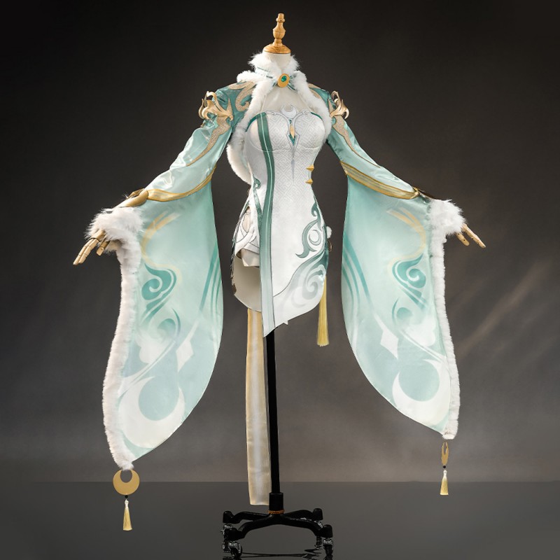 Genshin Impact Zibai Costume Female Cosplay Suit Uniform