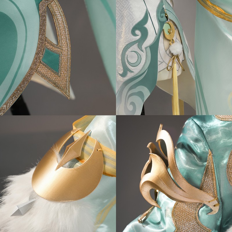 Genshin Impact Zibai Costume Female Cosplay Suit Uniform