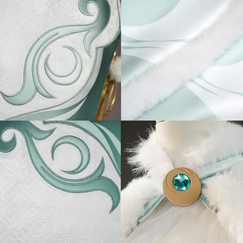 Genshin Impact Zibai Costume Female Cosplay Suit Uniform