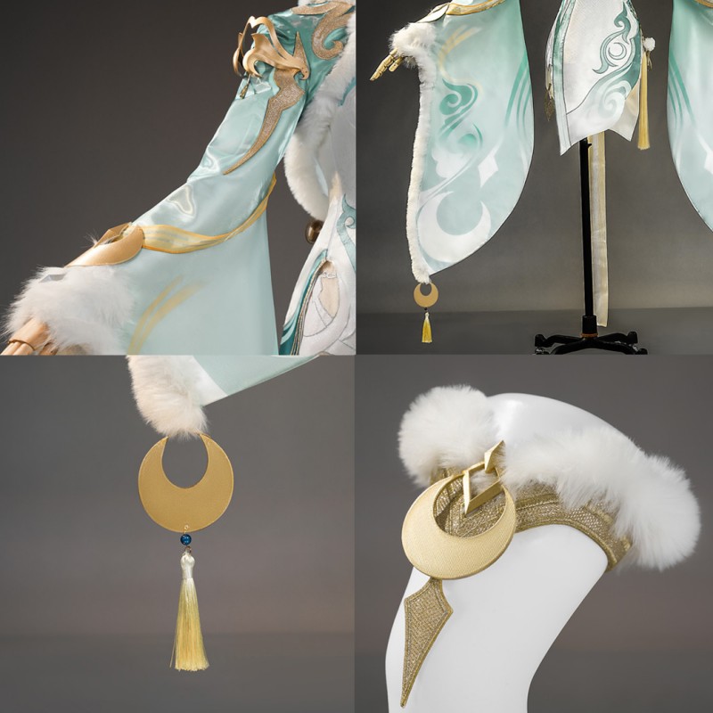 Genshin Impact Zibai Costume Female Cosplay Suit Uniform