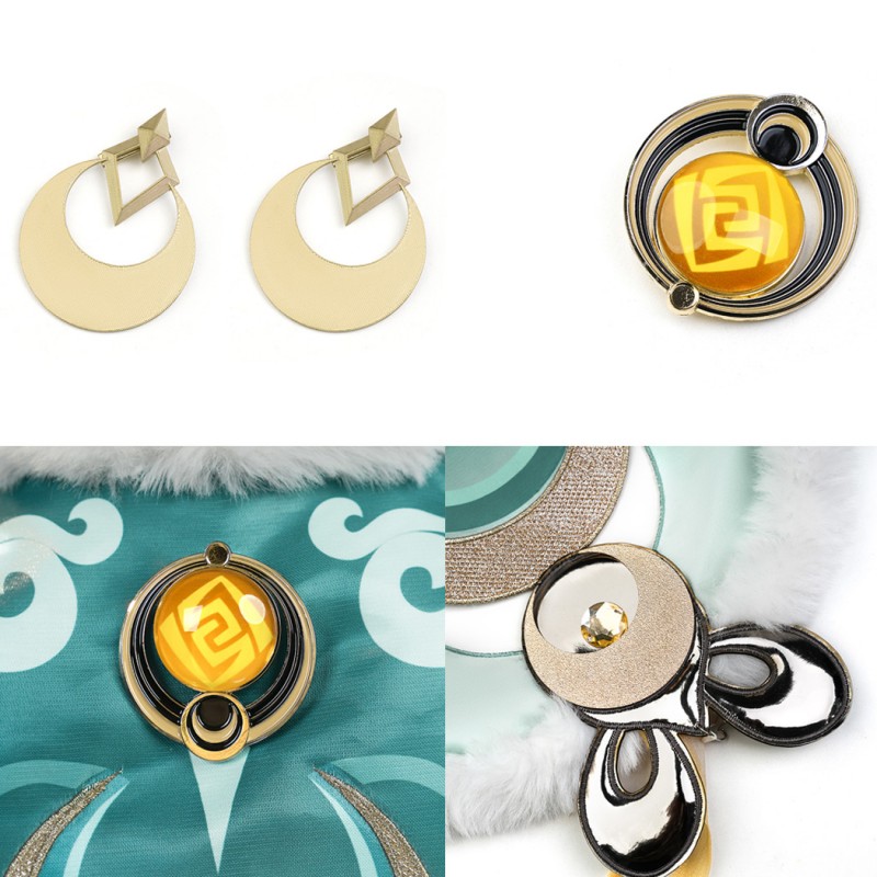 Genshin Impact Zibai Costume Female Cosplay Suit Uniform