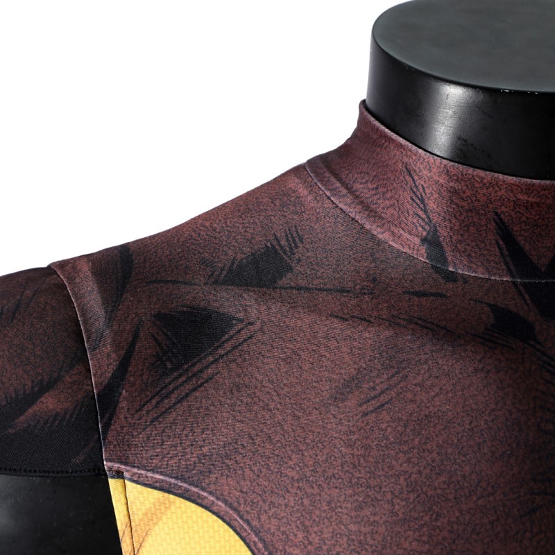 X-Men Wolverine Brown Jumpsuit Cosplay Costume Adult Polyester Suit
