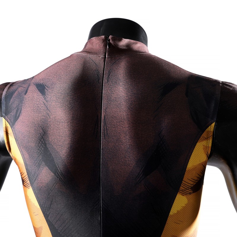 X-Men Wolverine Brown Jumpsuit Cosplay Costume Adult Polyester Suit