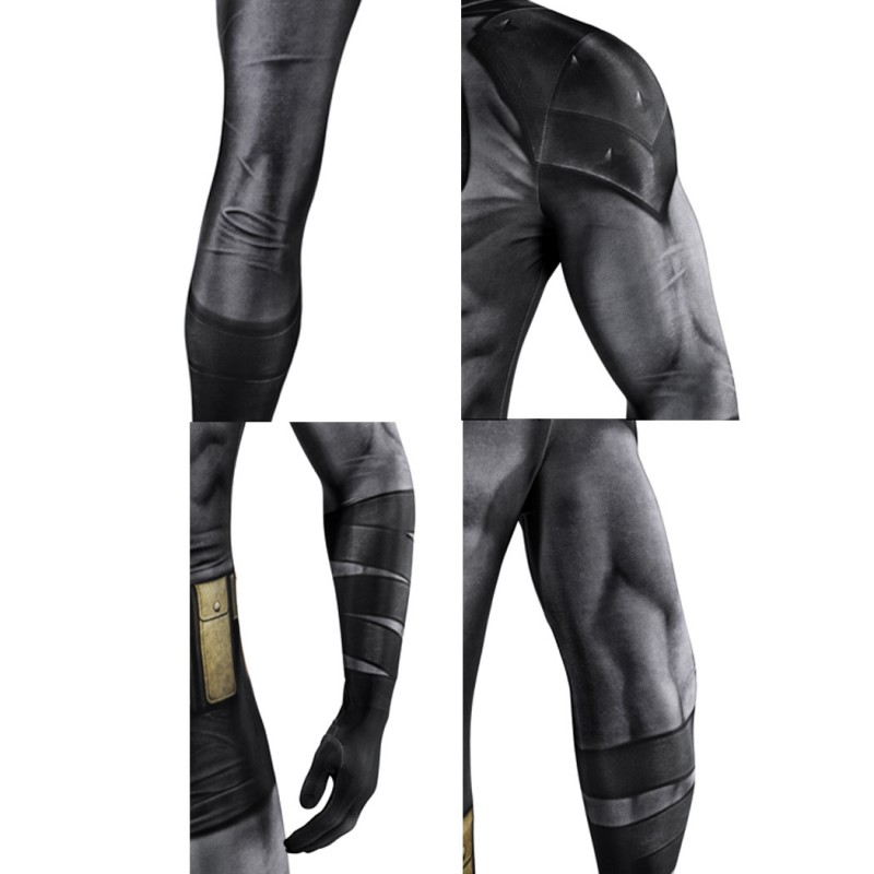 Bruce Thomas Wayne Black Jumpsuit Absolute Bat Cosplay Costumes