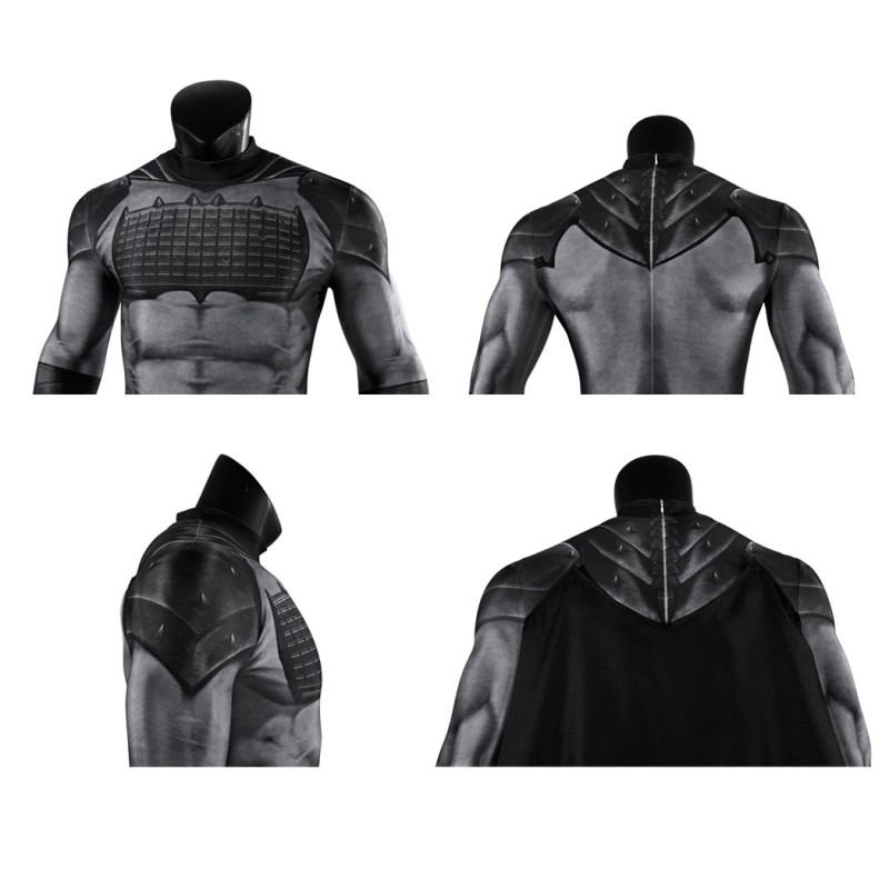 Bruce Thomas Wayne Black Jumpsuit Absolute Bat Cosplay Costumes