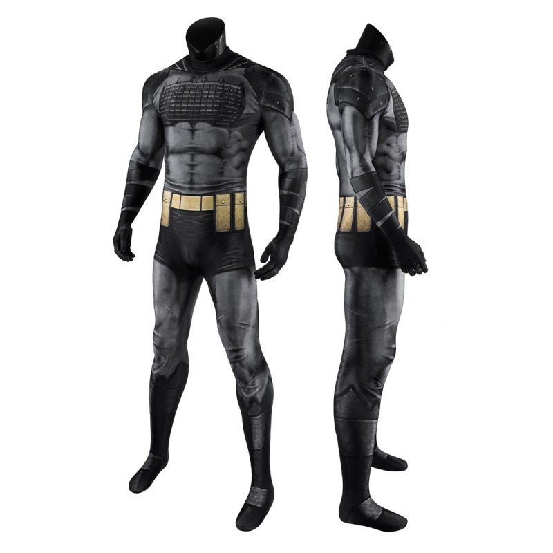Bruce Thomas Wayne Black Jumpsuit Absolute Bat Cosplay Costumes