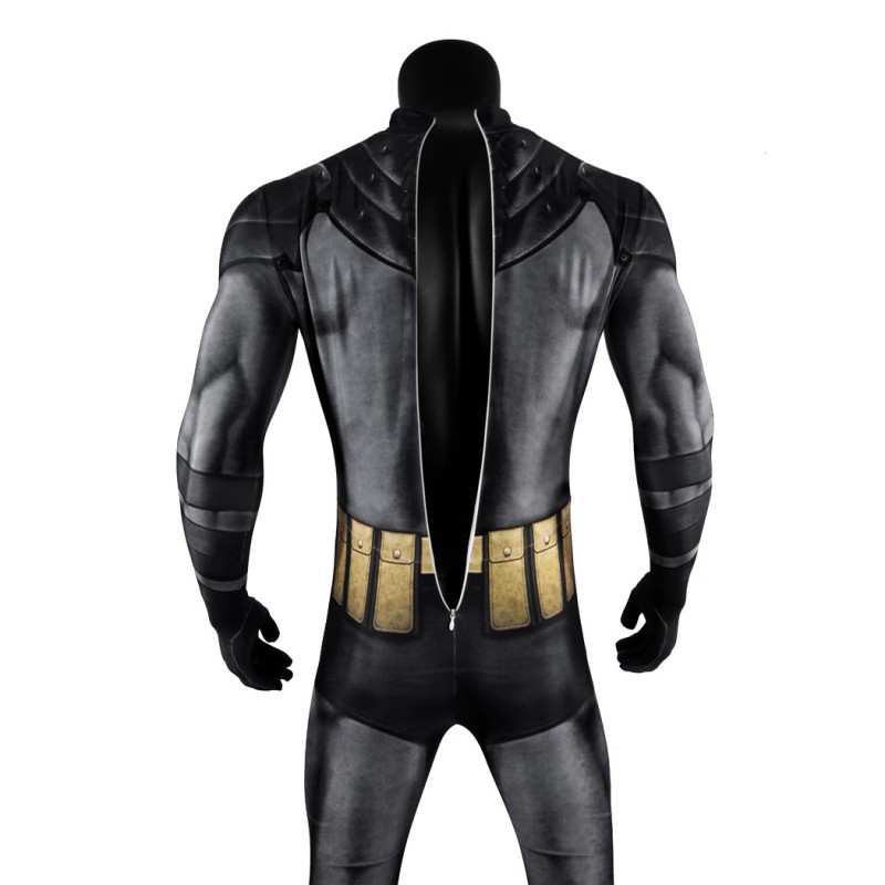 Bruce Thomas Wayne Black Jumpsuit Absolute Bat Cosplay Costumes
