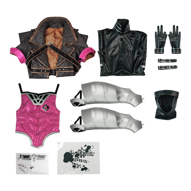 Marvel Rivals Gambit Cosplay Costume Remy LeBeau Halloween Suit
