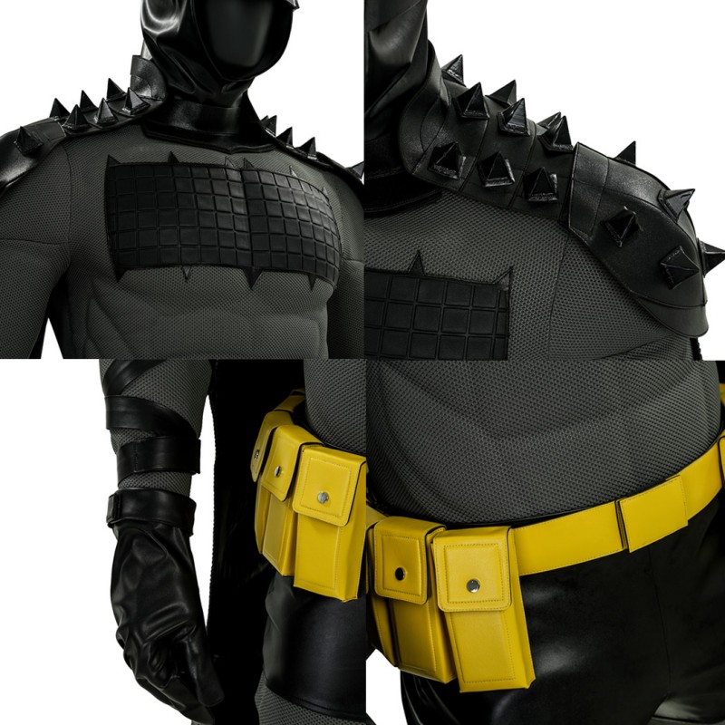 Absolute Bat Costume Bruce Wayne Dark Knight Leather Black Suit