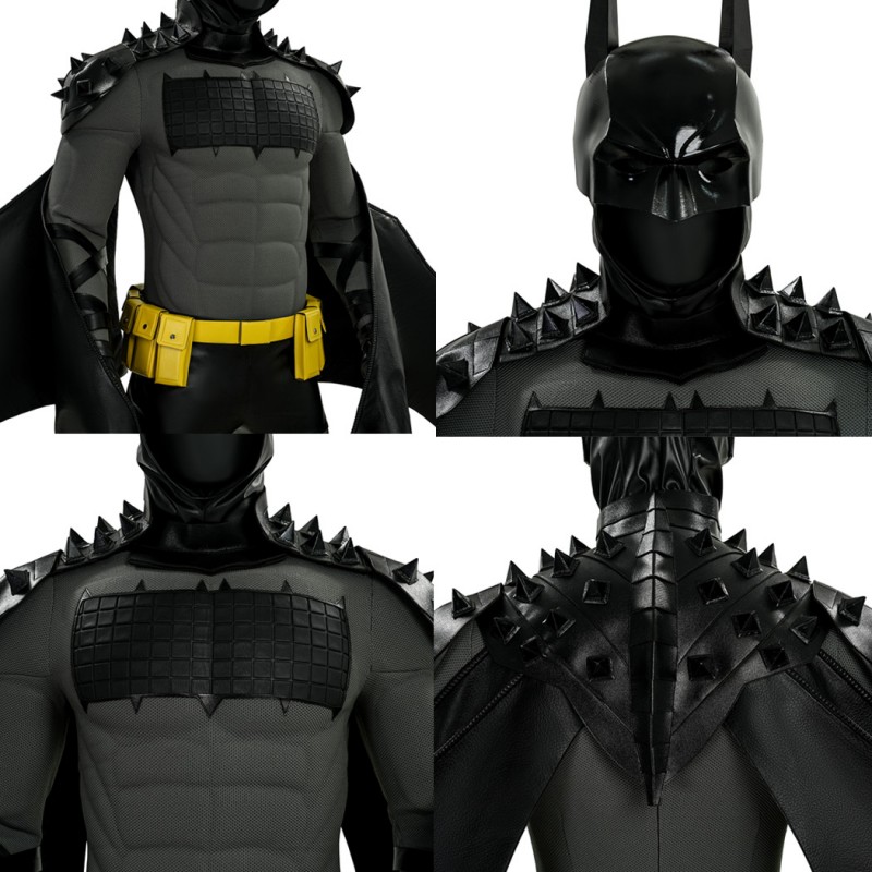 Absolute Bat Costume Bruce Wayne Dark Knight Leather Black Suit