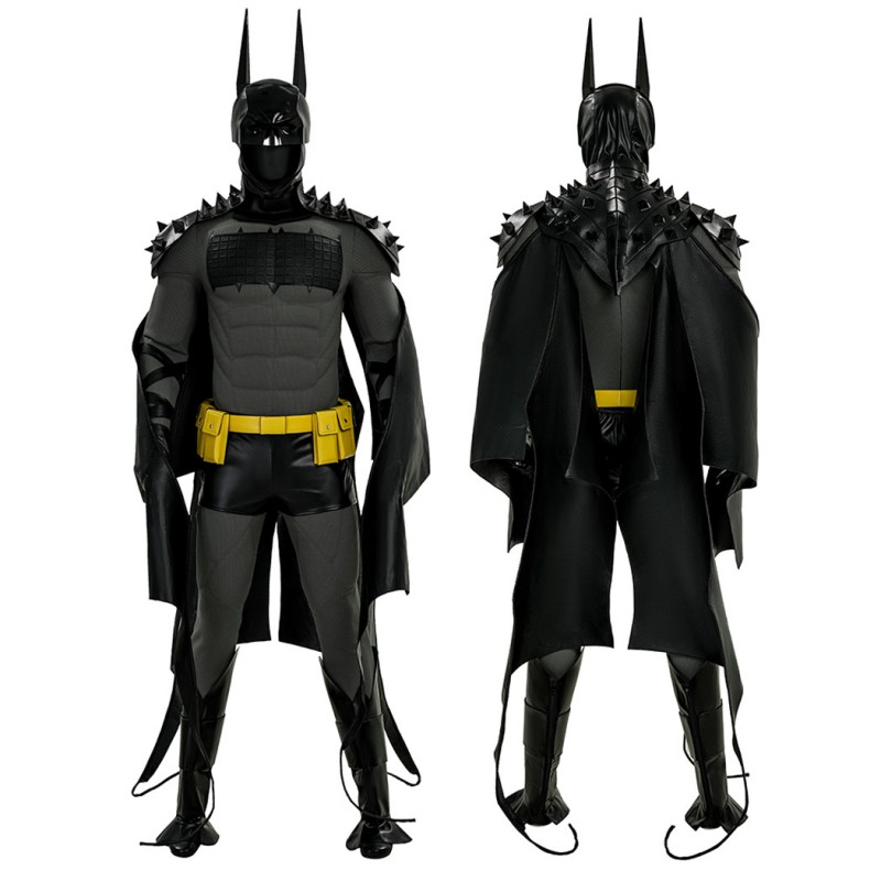 Absolute Bat Costume Bruce Wayne Dark Knight Leather Black Suit