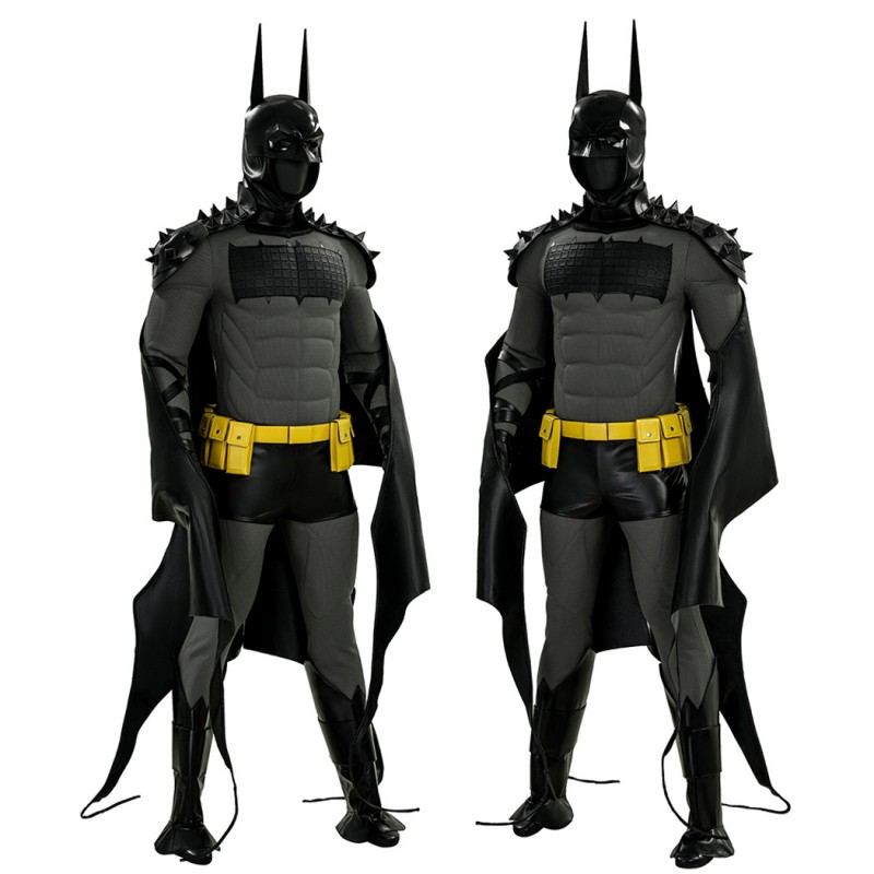 Absolute Bat Costume Bruce Wayne Dark Knight Leather Black Suit
