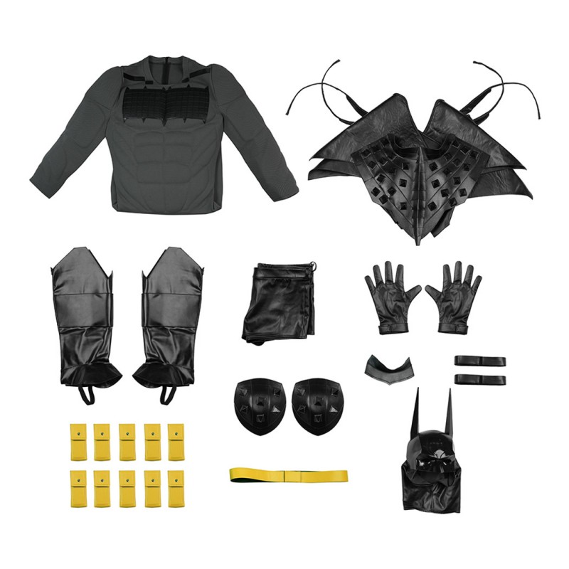 Absolute Bat Costume Bruce Wayne Dark Knight Leather Black Suit