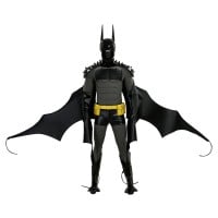 Absolute Bat Costume Bruce Wayne Dark Knight Leather Black Suit