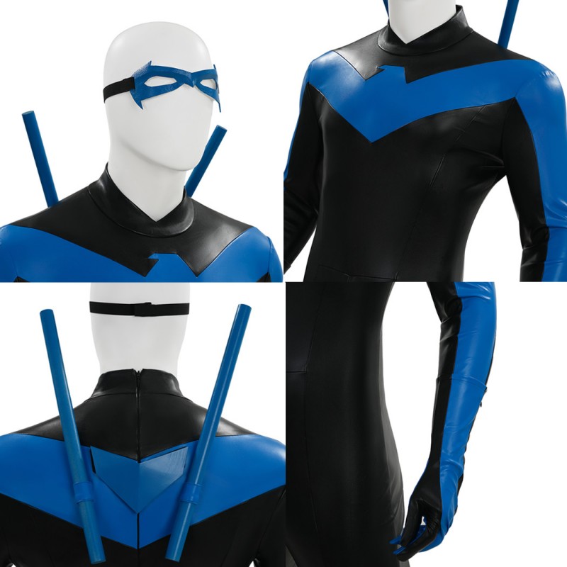 Comic Nightwing Costume New 52 Dick Grayson Cosplay Suit