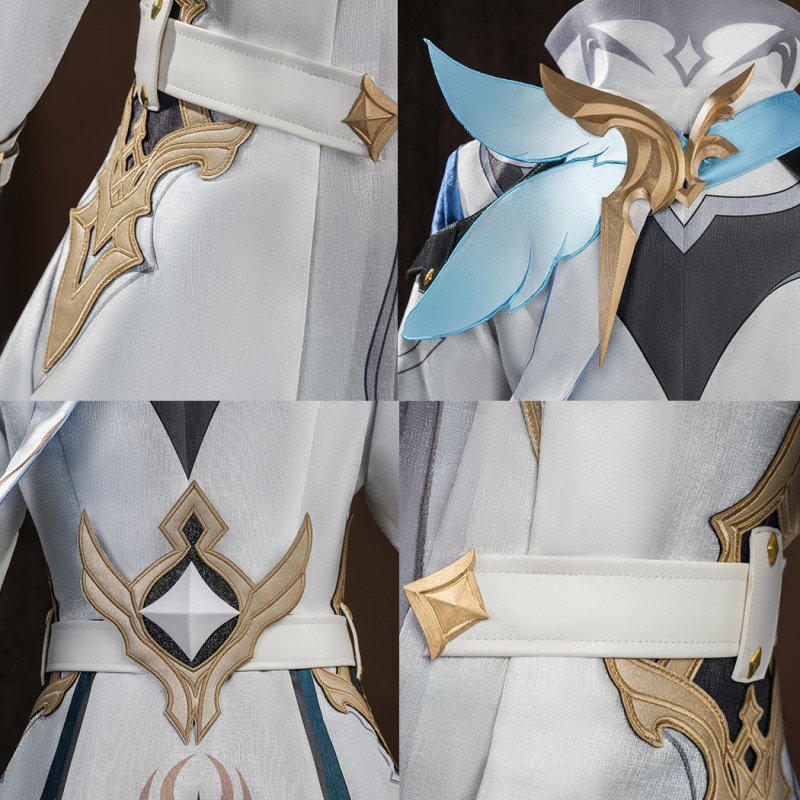 Genshin Impact Traveler Aether Costume Male Cosplay Suit