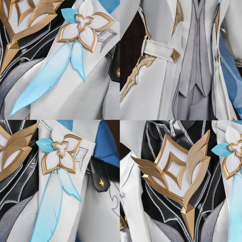 Genshin Impact Traveler Aether Costume Male Cosplay Suit