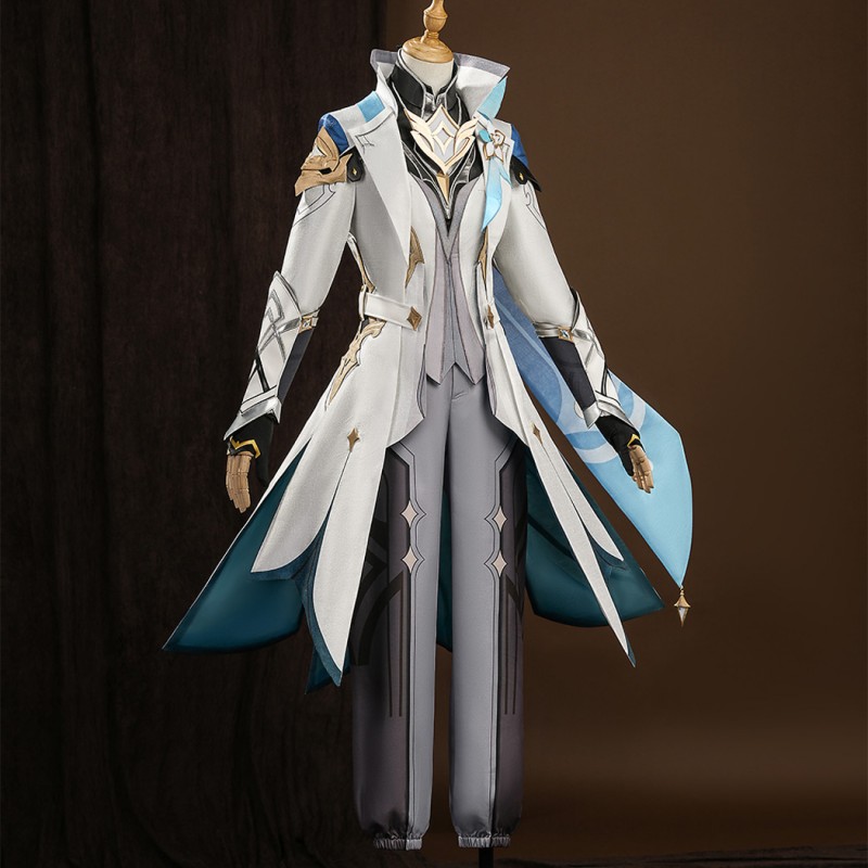Genshin Impact Traveler Aether Costume Male Cosplay Suit