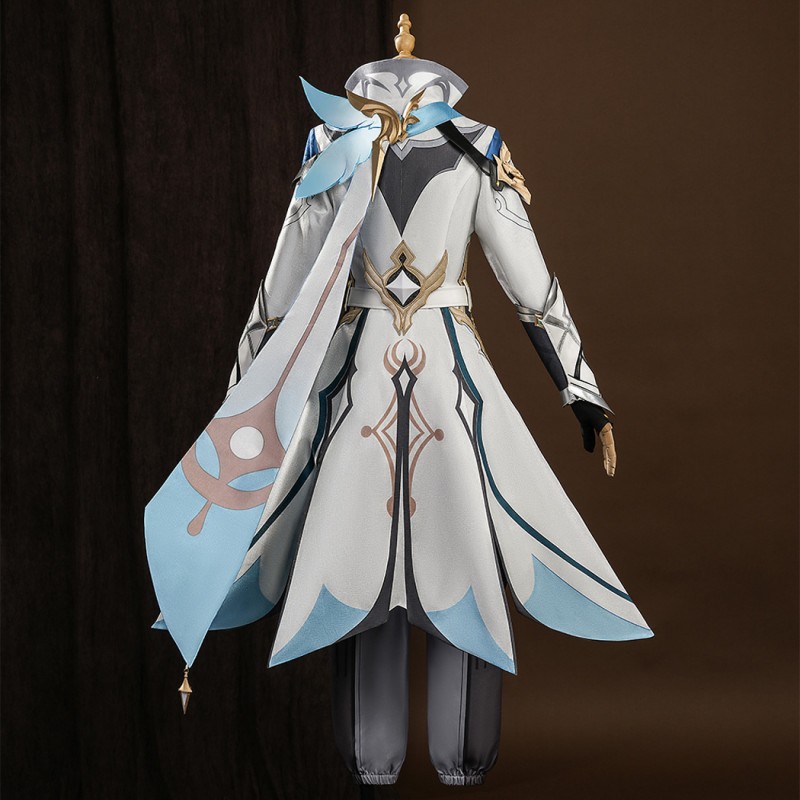 Genshin Impact Traveler Aether Costume Male Cosplay Suit