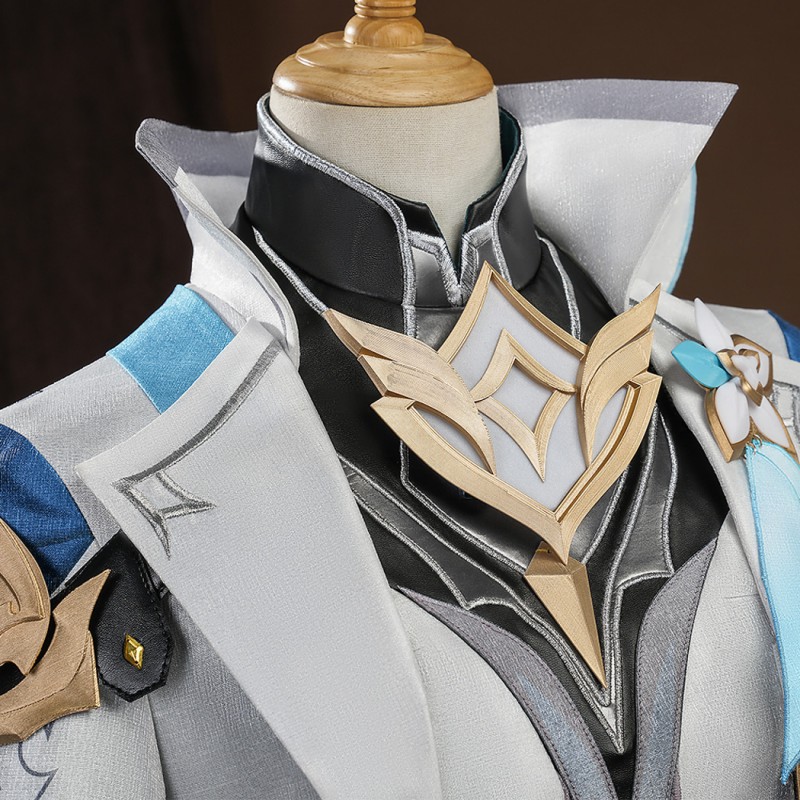Genshin Impact Traveler Aether Costume Male Cosplay Suit