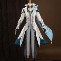 Genshin Impact Traveler Aether Costume Female Cosplay Suit