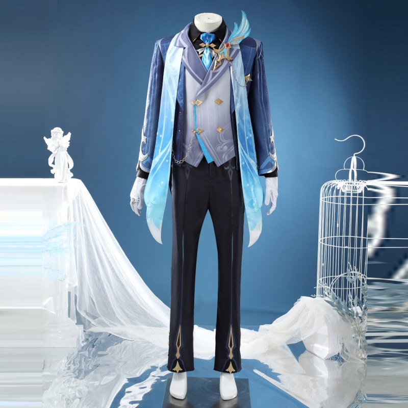 Genshin Impact Neuvillette Costume Game Male Cosplay Suit