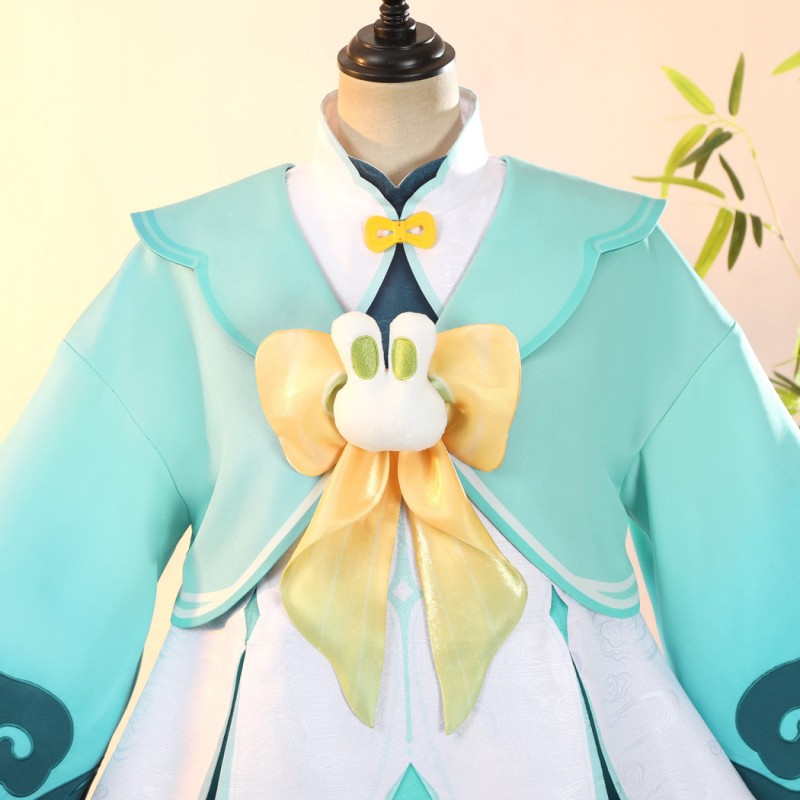 Genshin Impact Yaoyao Cosplay Costume Game Women Suit