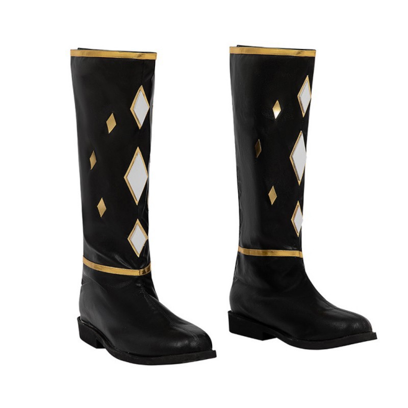 New White Black Power Rangers Boots Mighty Morphin Shoes MMPR Cosplay Costumes