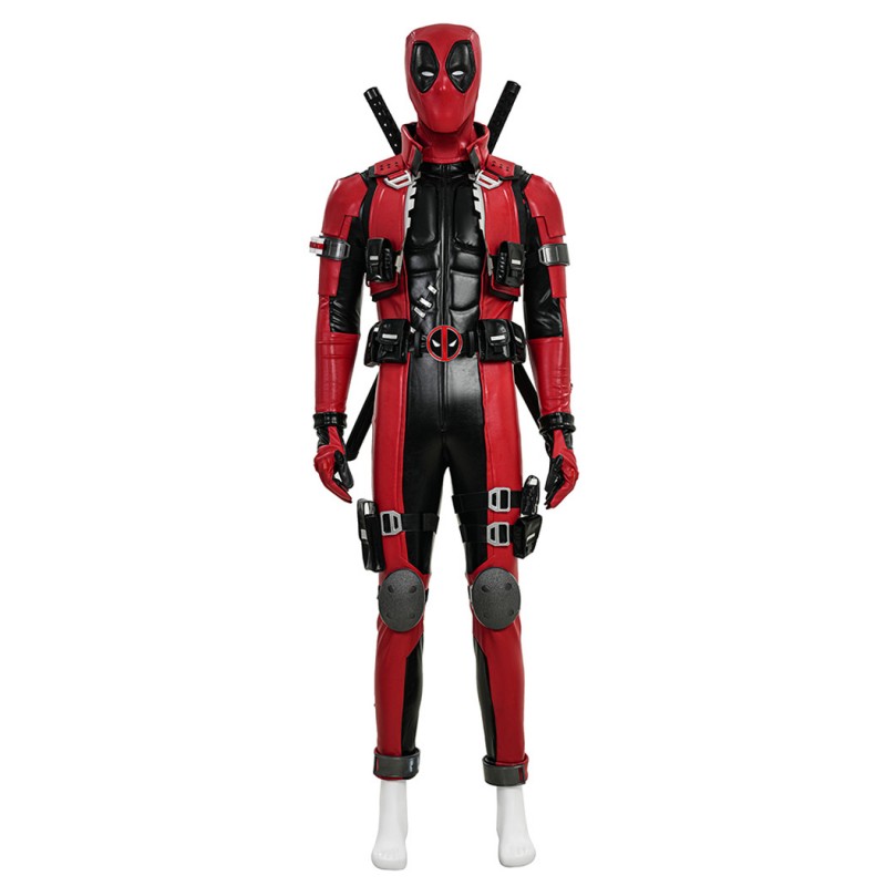 Marvel Rivals Deadpool Cosplay Costumes Red Halloween Suit