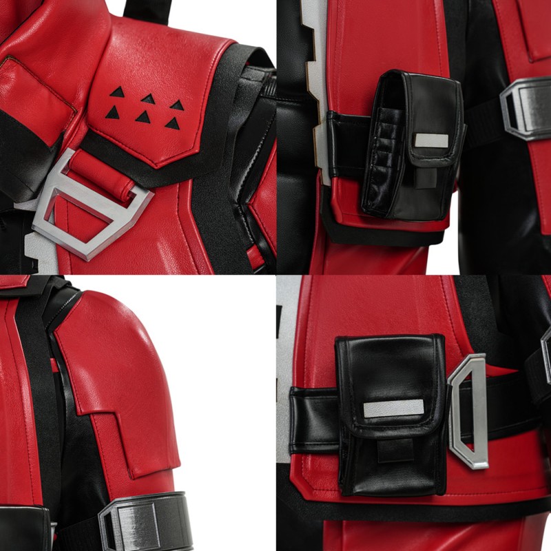 Marvel Rivals Deadpool Cosplay Costumes Red Halloween Suit