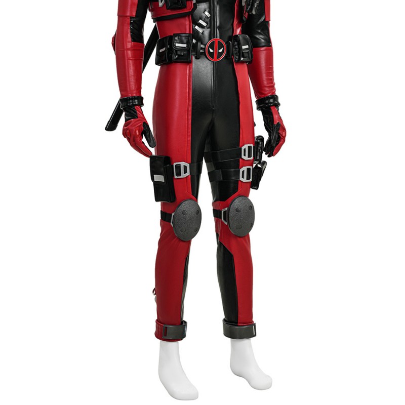 Marvel Rivals Deadpool Cosplay Costumes Red Halloween Suit
