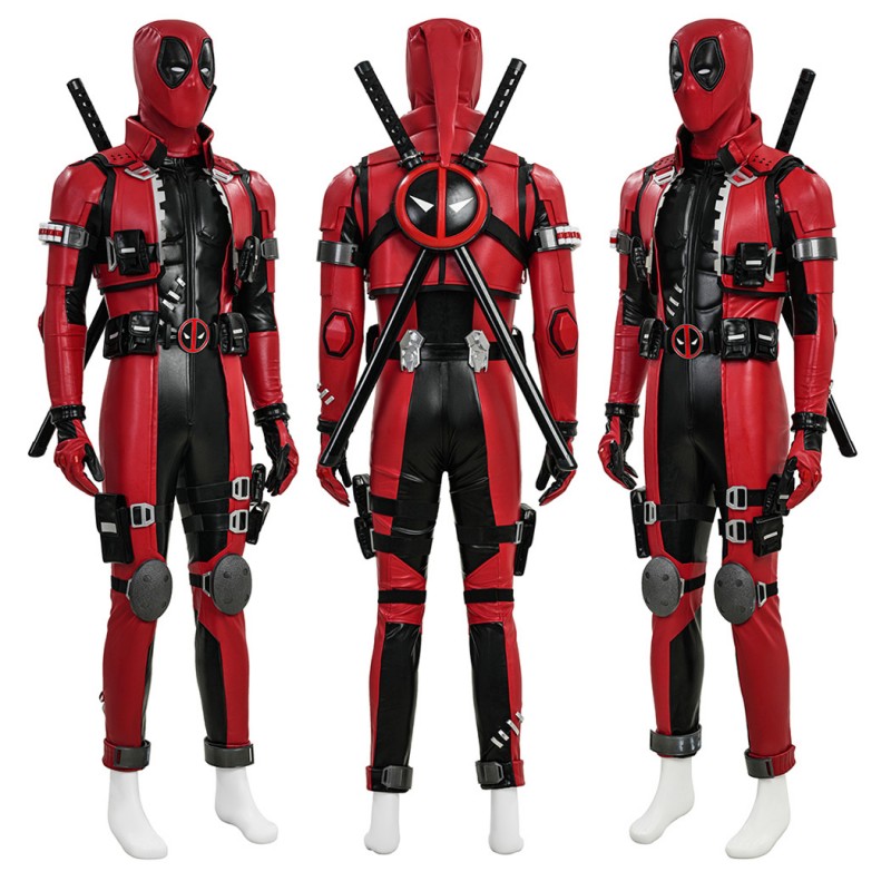 Marvel Rivals Deadpool Cosplay Costumes Red Halloween Suit