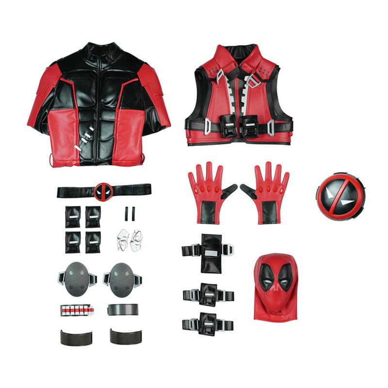 Marvel Rivals Deadpool Cosplay Costumes Red Halloween Suit