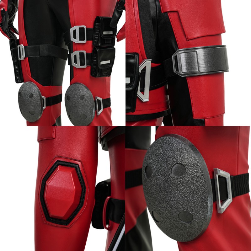 Marvel Rivals Deadpool Cosplay Costumes Red Halloween Suit