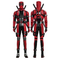 Marvel Rivals Deadpool Cosplay Costumes Red Halloween Suit