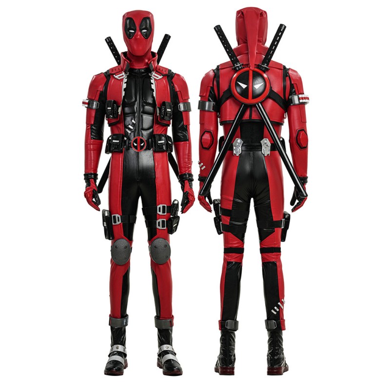 Marvel Rivals Deadpool Cosplay Costumes Red Halloween Suit