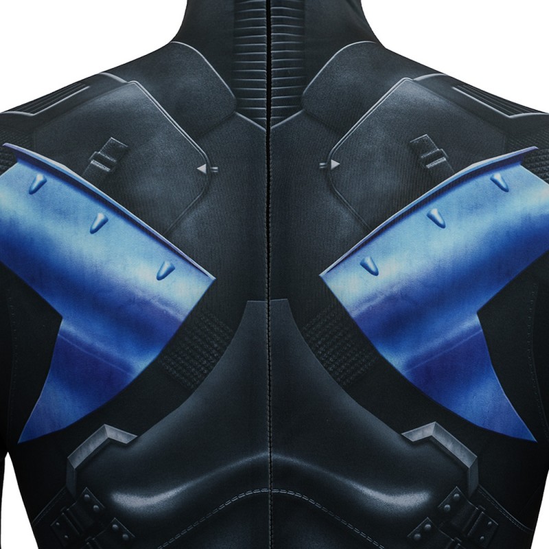 Nightwing Bodysuit Arkham Knight Cosplay Costumes Printed Suit