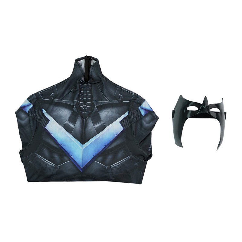 Nightwing Bodysuit Arkham Knight Cosplay Costumes Printed Suit