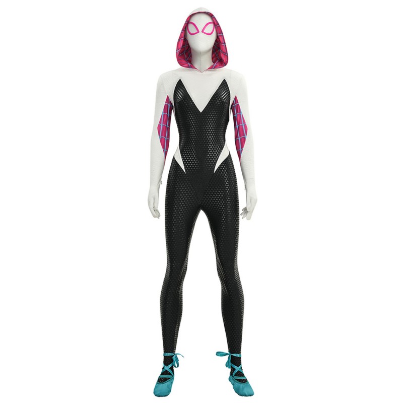 Spider-Gwen Cosplay Costume Spider-Man Across the Spider-Verse Halloween Suit Upgraded Version
